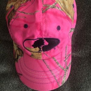 Pink Mossy Oak adjustable camo hat